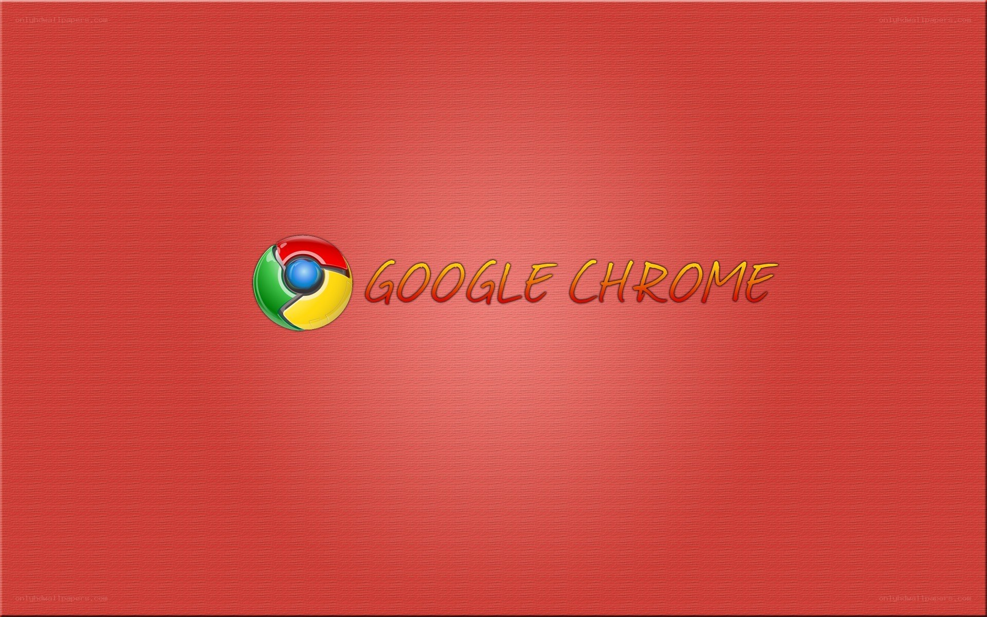 Google Chrome logo on red
