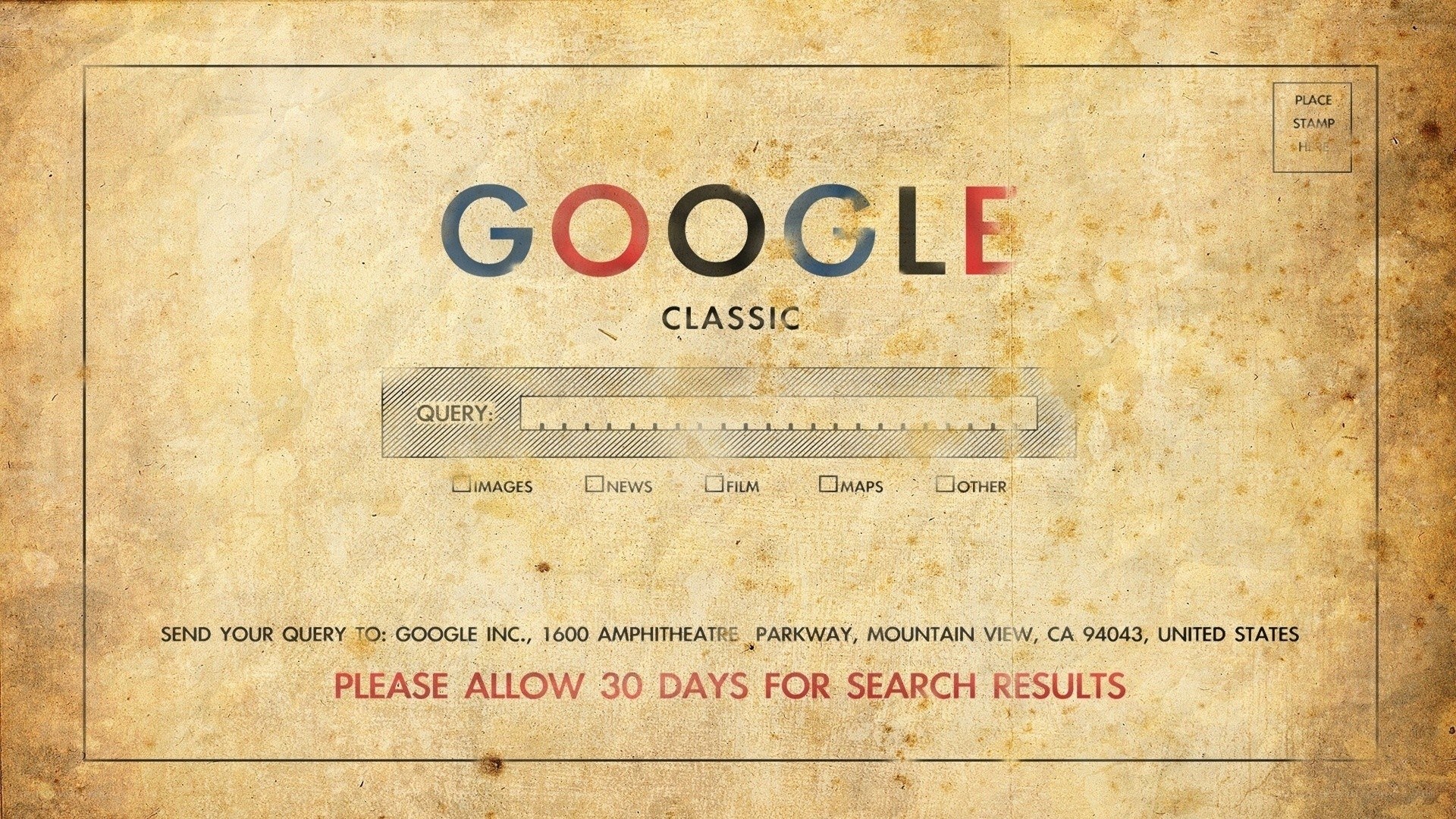 Google Classic mockup