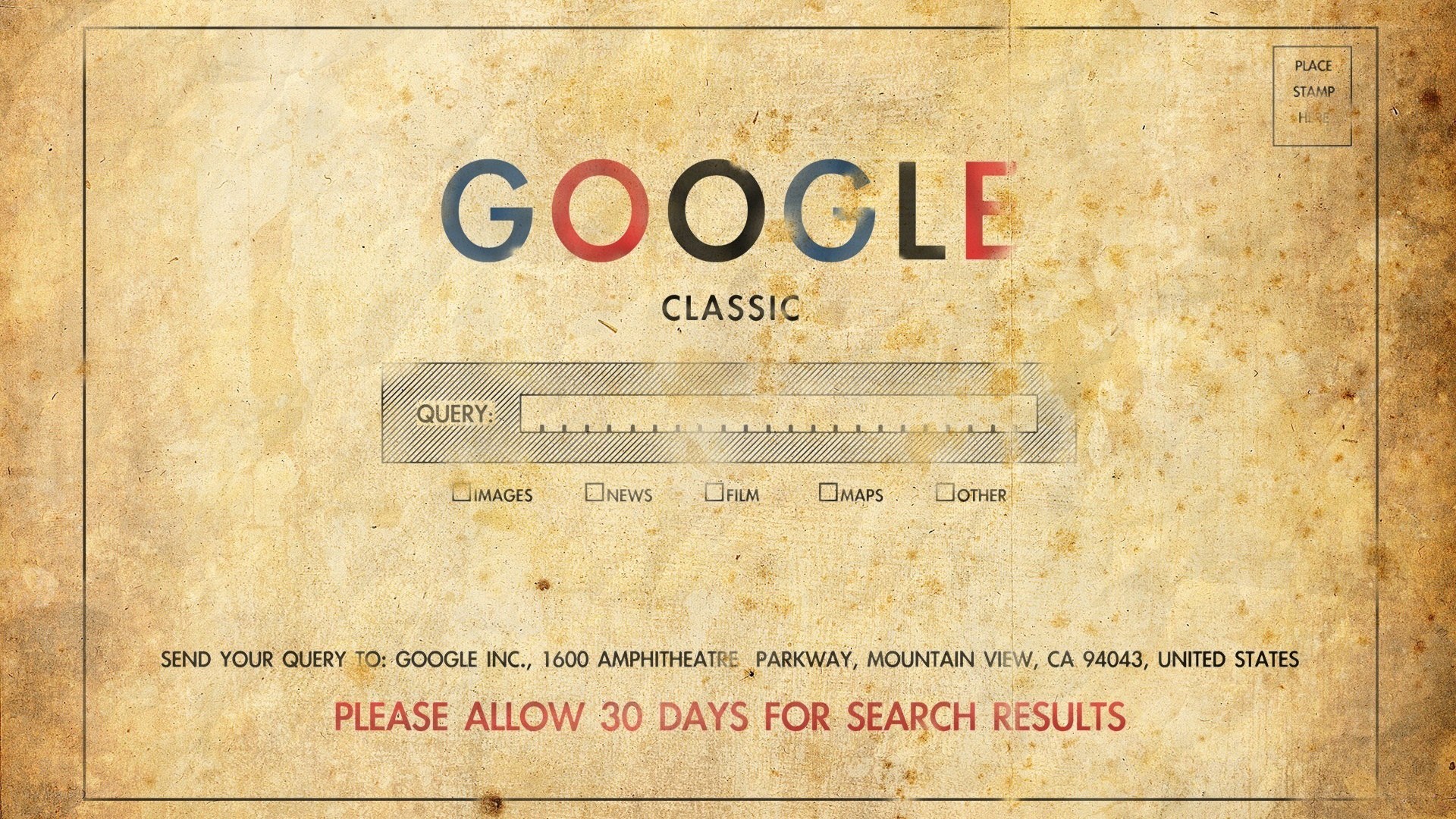 Google Classic vintage design