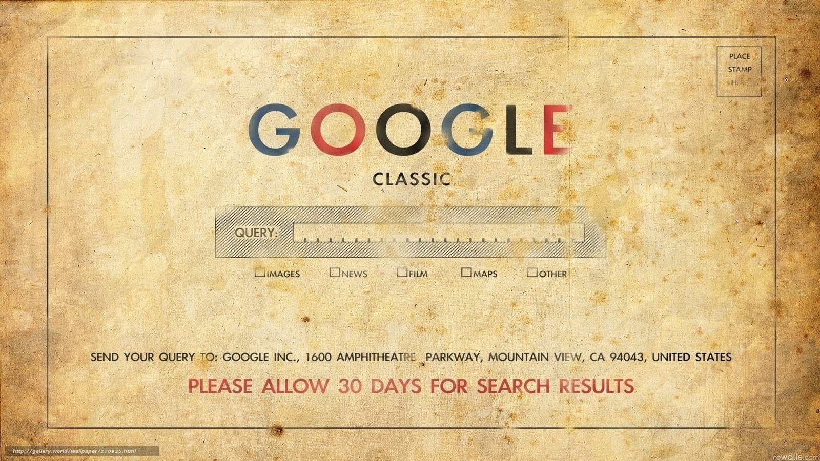 Google Classic vintage design
