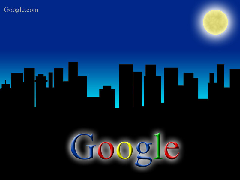 Google Doodle city night
