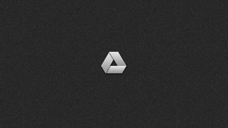 Google Drive logo on dark background