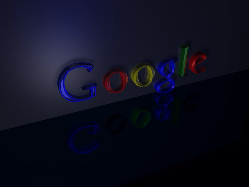 Google logo in 3D