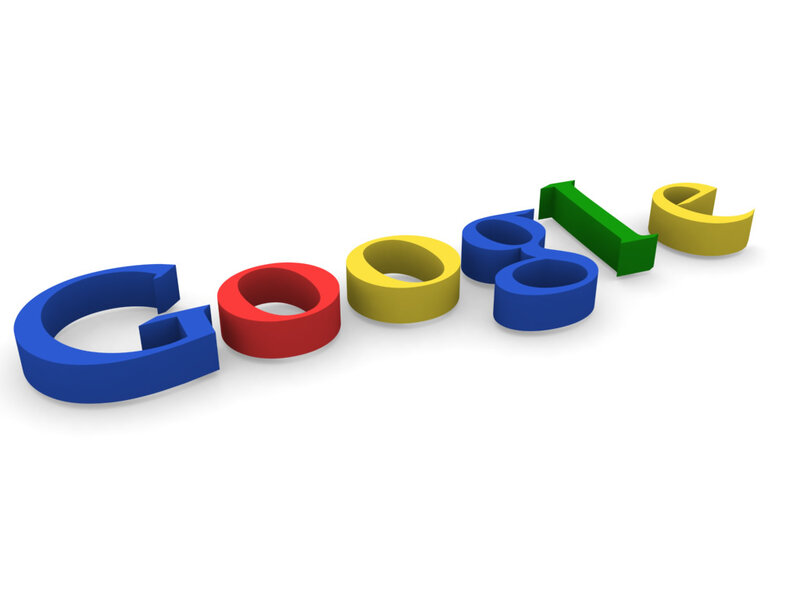 Google Logo Letters — Blue