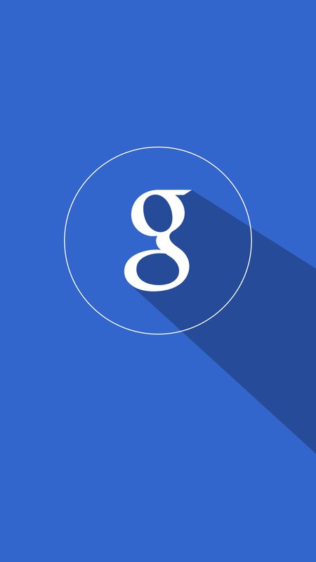 Google Logo on Blue