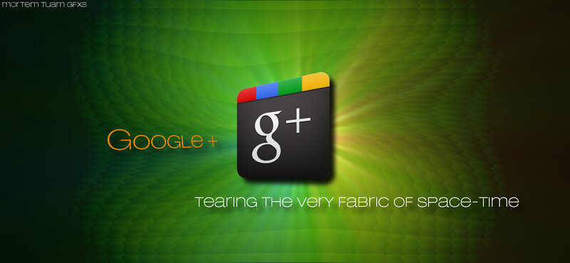 Google+ logo on green background