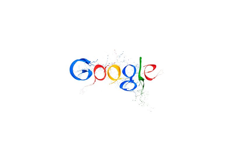 Google Logo Splash — Blue