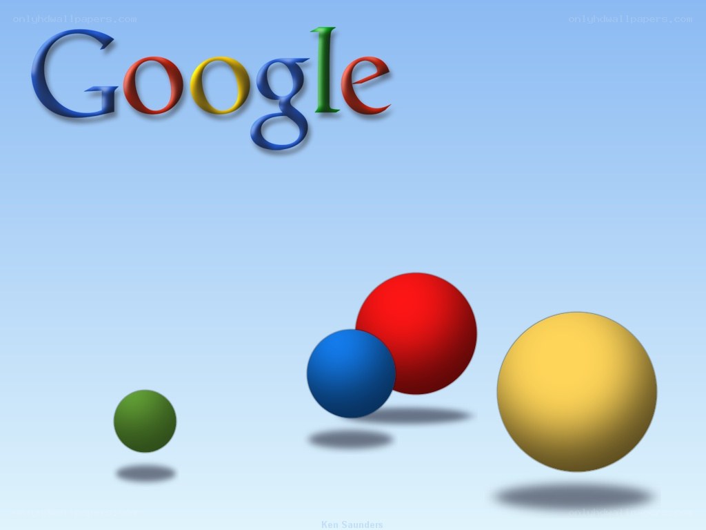Google logo with colored spheres