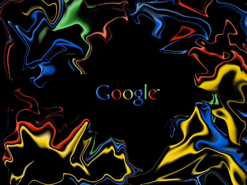 Google logo with colorful swirls