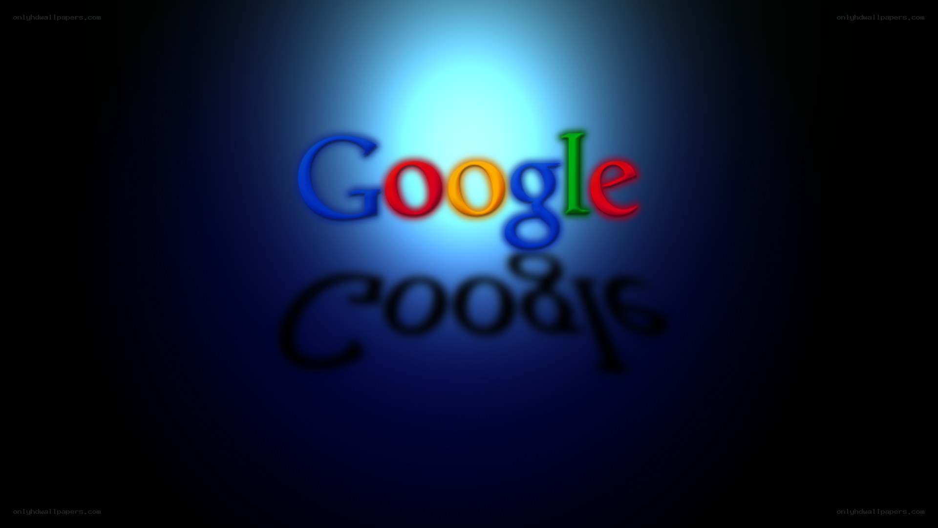 Google logo with glow effect