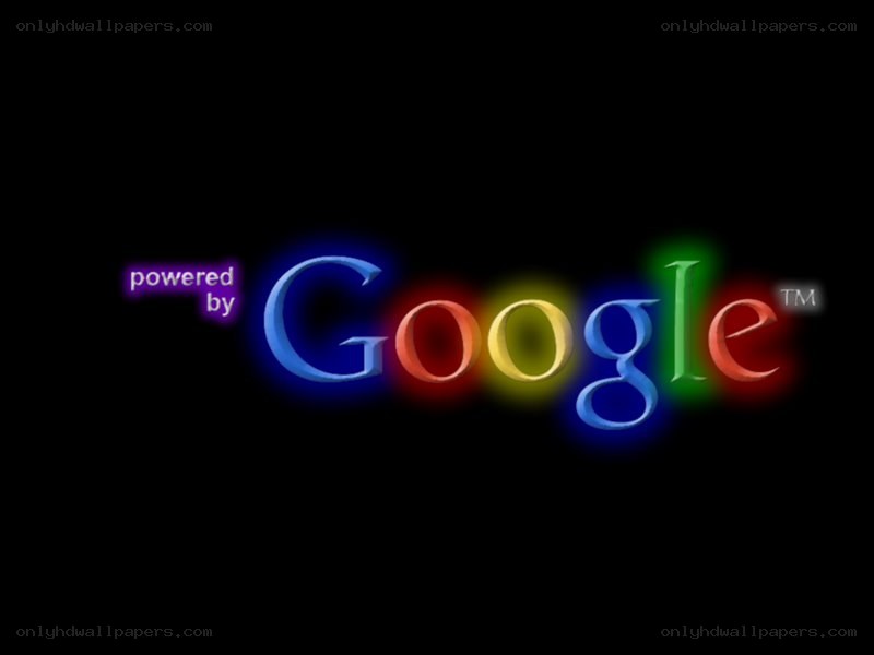 Google logo with glow effect