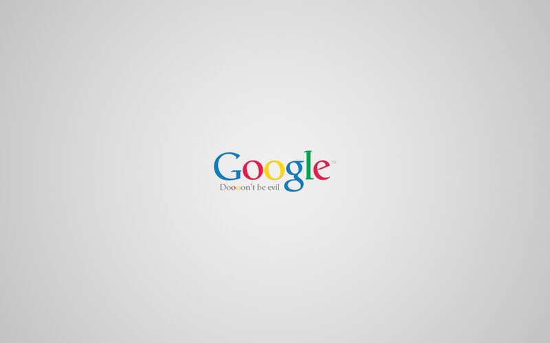 Google logo with slogan