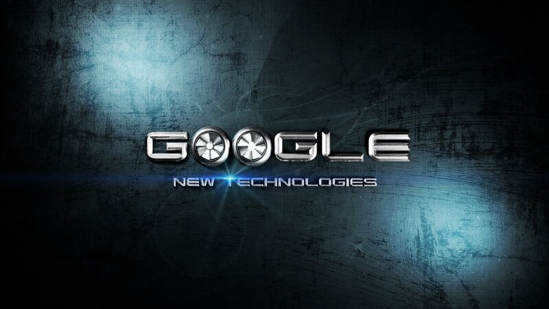 Google Logo with Text — Blue, Dramatic, Digital Art