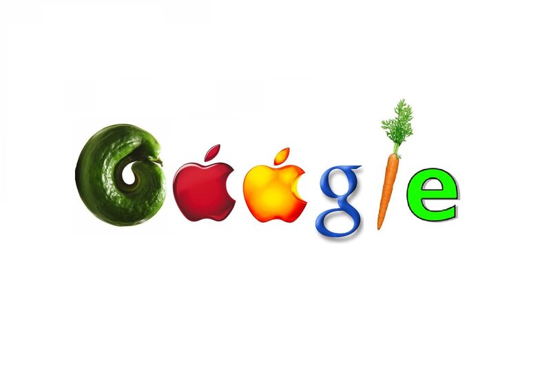 Google Logo with Vegetables