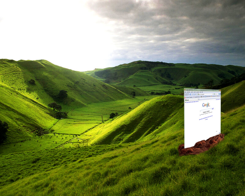 Google on a hillside