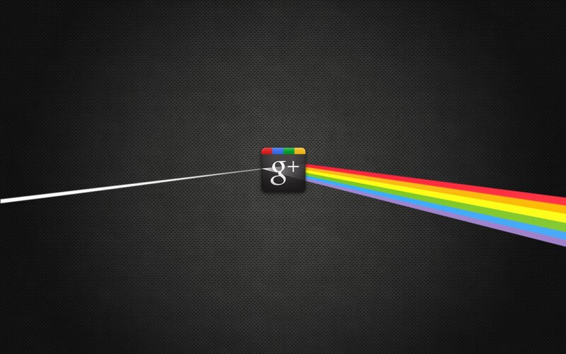 Google Plus Logo — Black, Dramatic, Digital Art