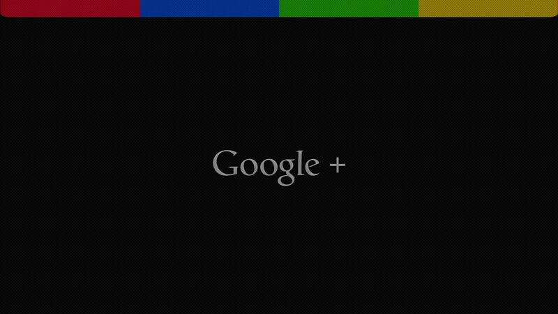 Google Plus Logo — Black, Neutral