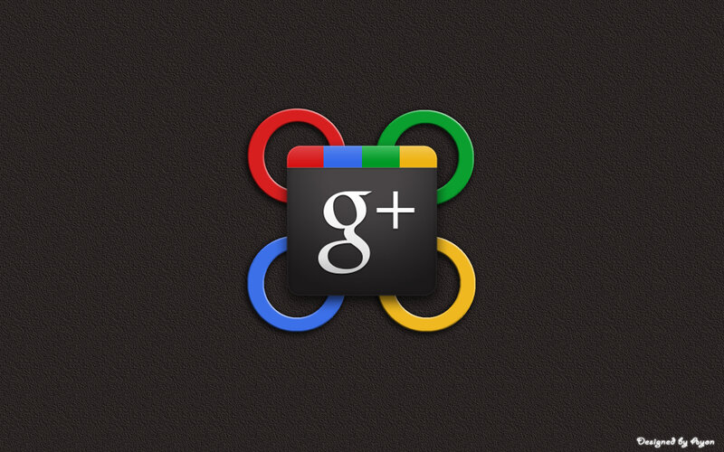 Google Plus Logo — Black