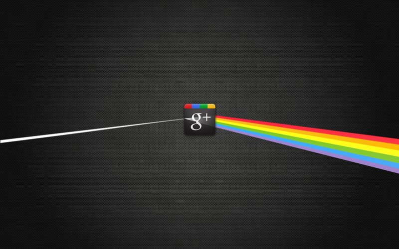 Google Plus prism effect