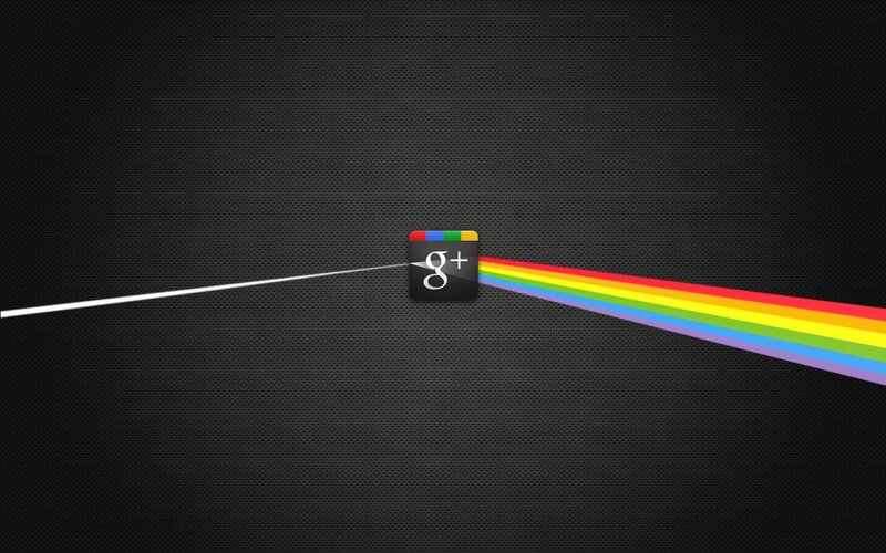 Google Plus prism effect