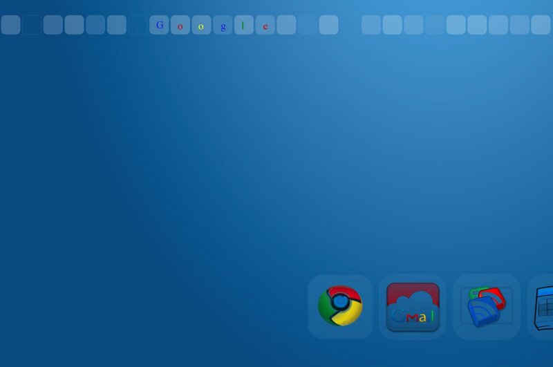 Google search bar on blue background