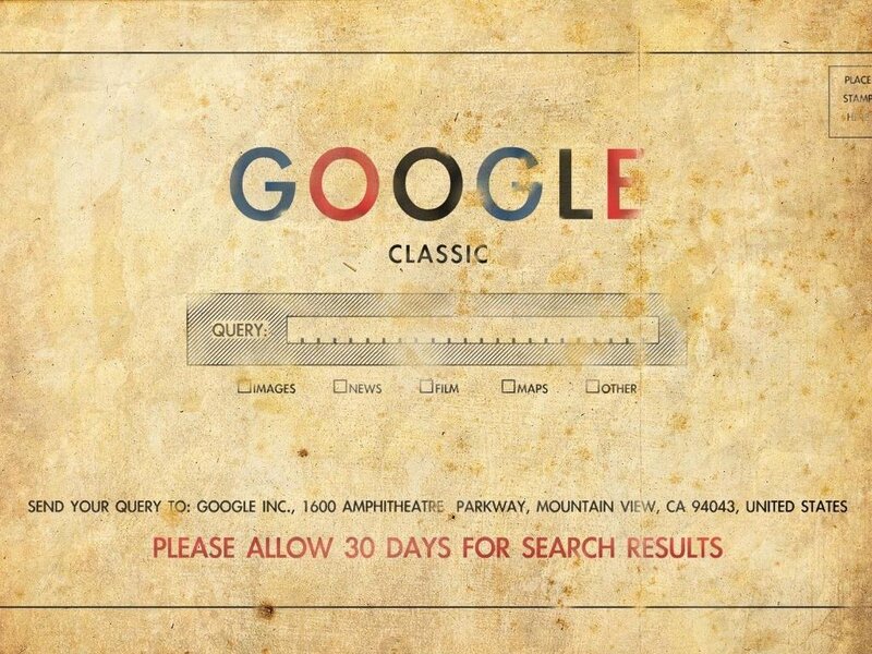Google Search Interface — Beige