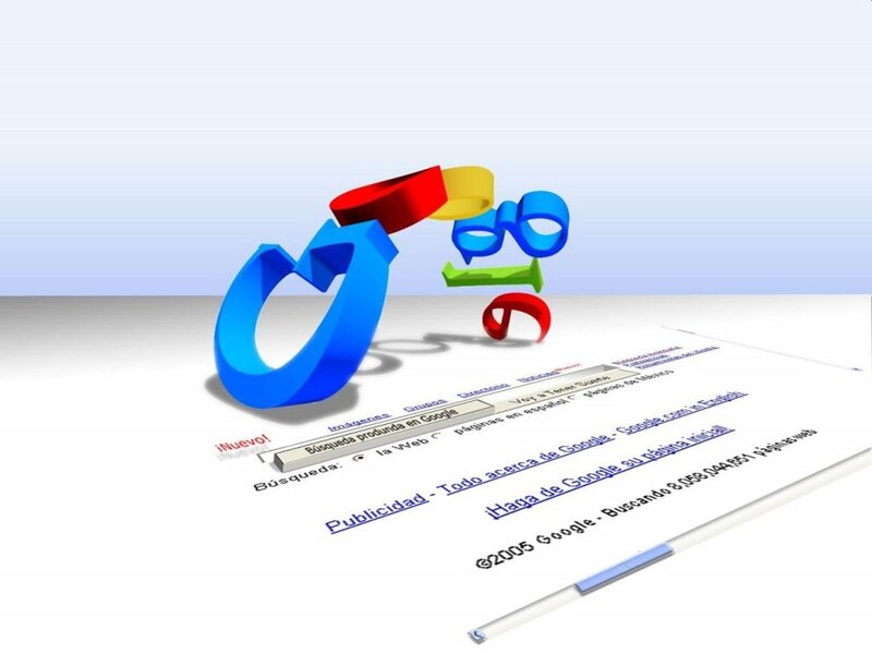 Google Search Page — Blue
