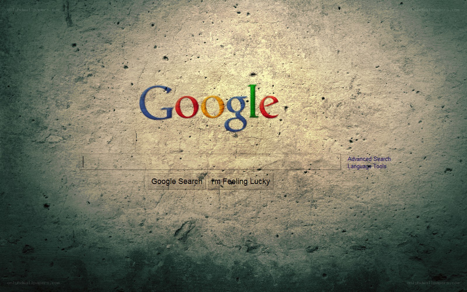 Google search page on concrete