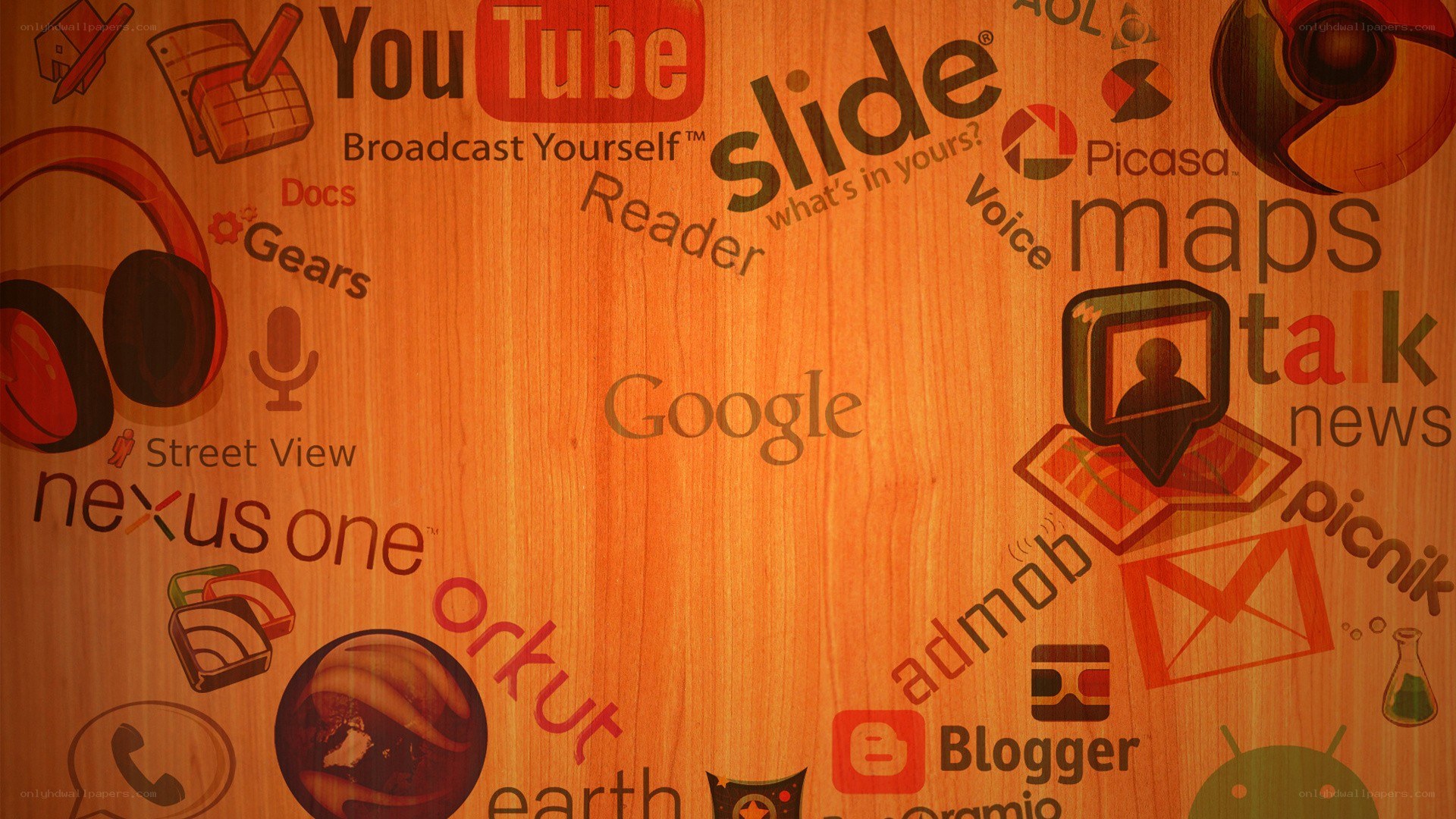 Google services collage