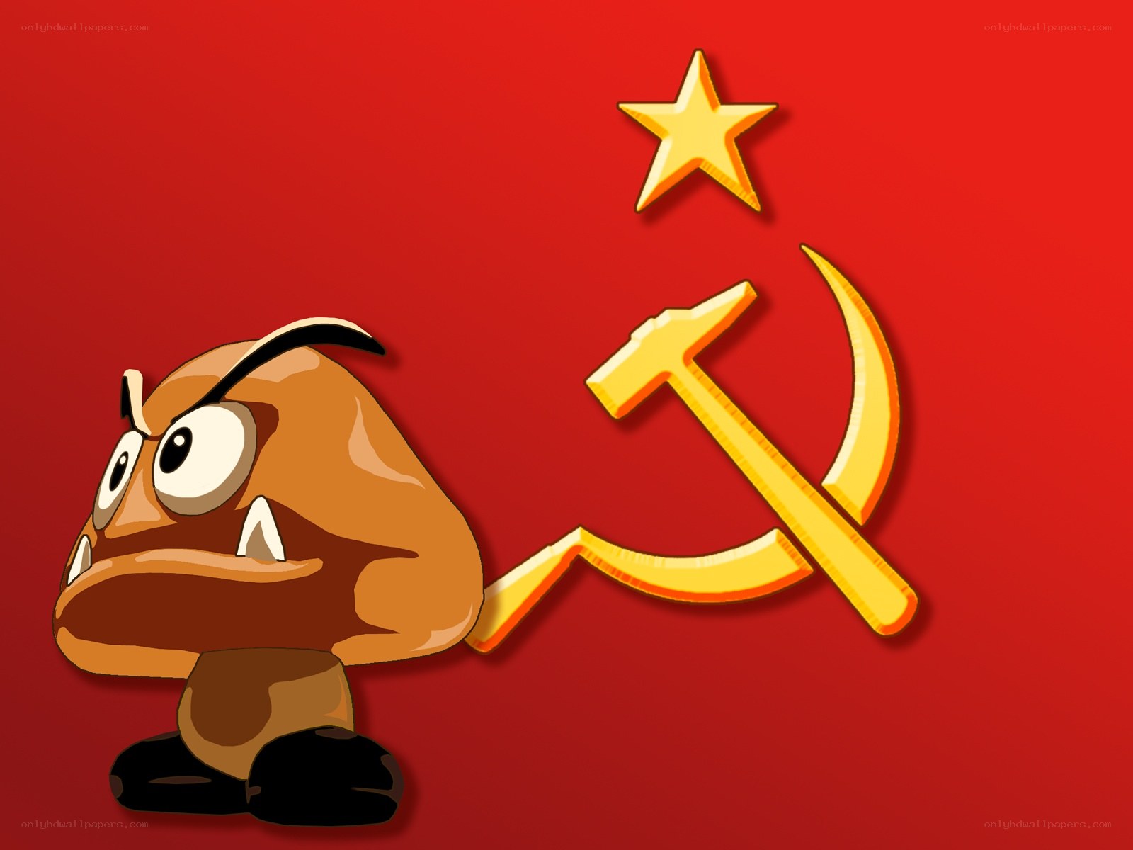 Goomba with hammer and sickle