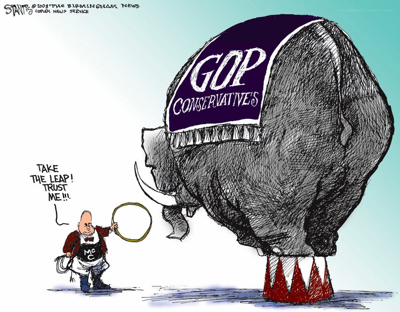 GOP Elephant Cartoon