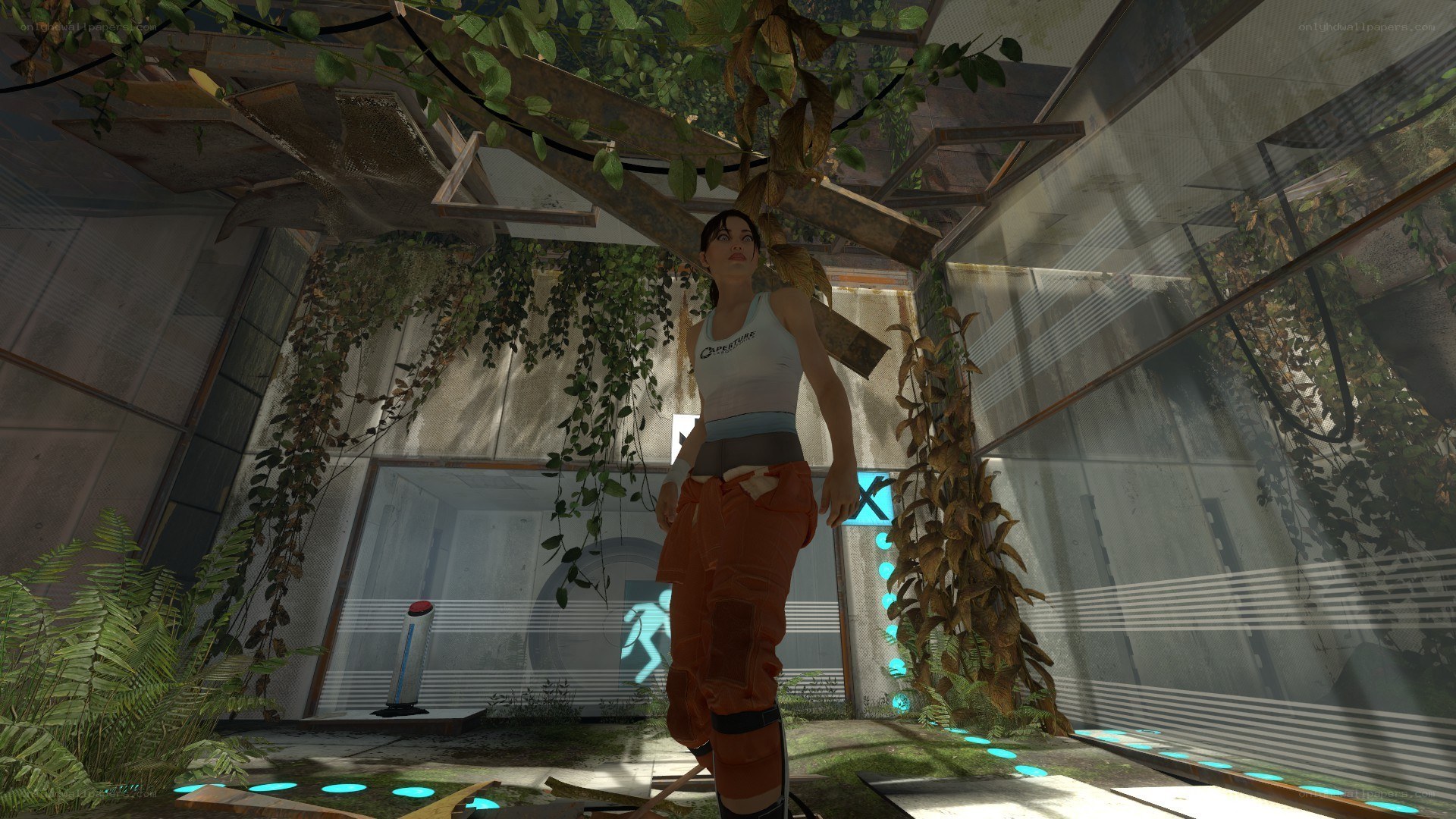 Gordon Freeman in a greenhouse