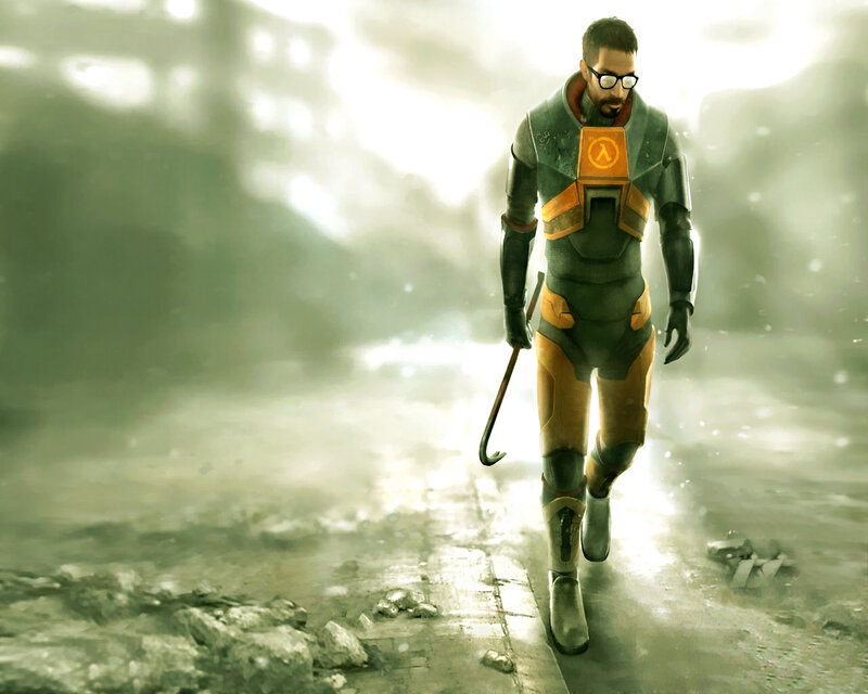 Gordon Freeman in a post-apocalyptic world