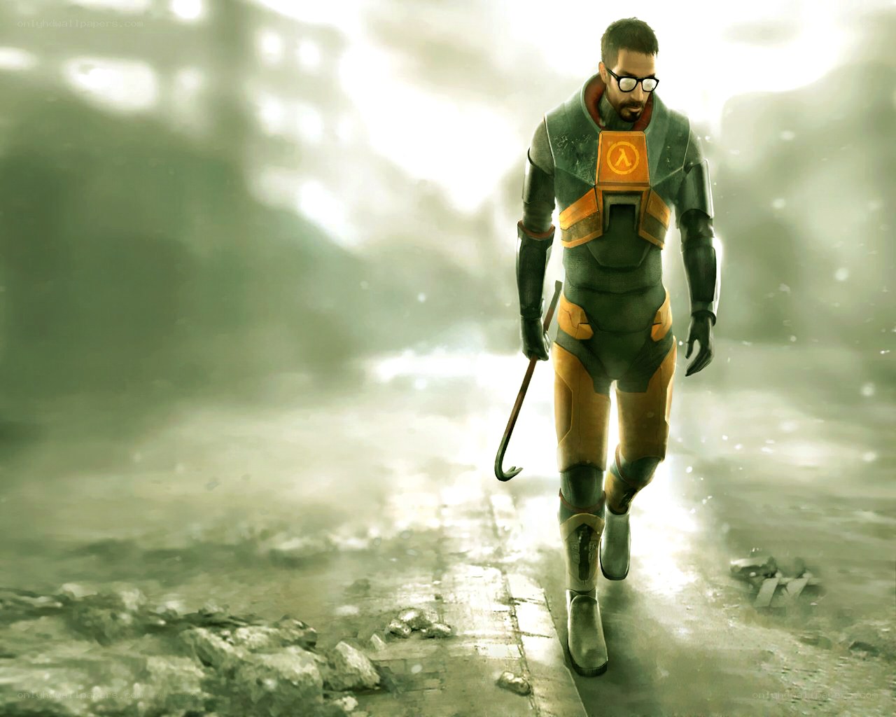 Gordon Freeman in a post-apocalyptic world