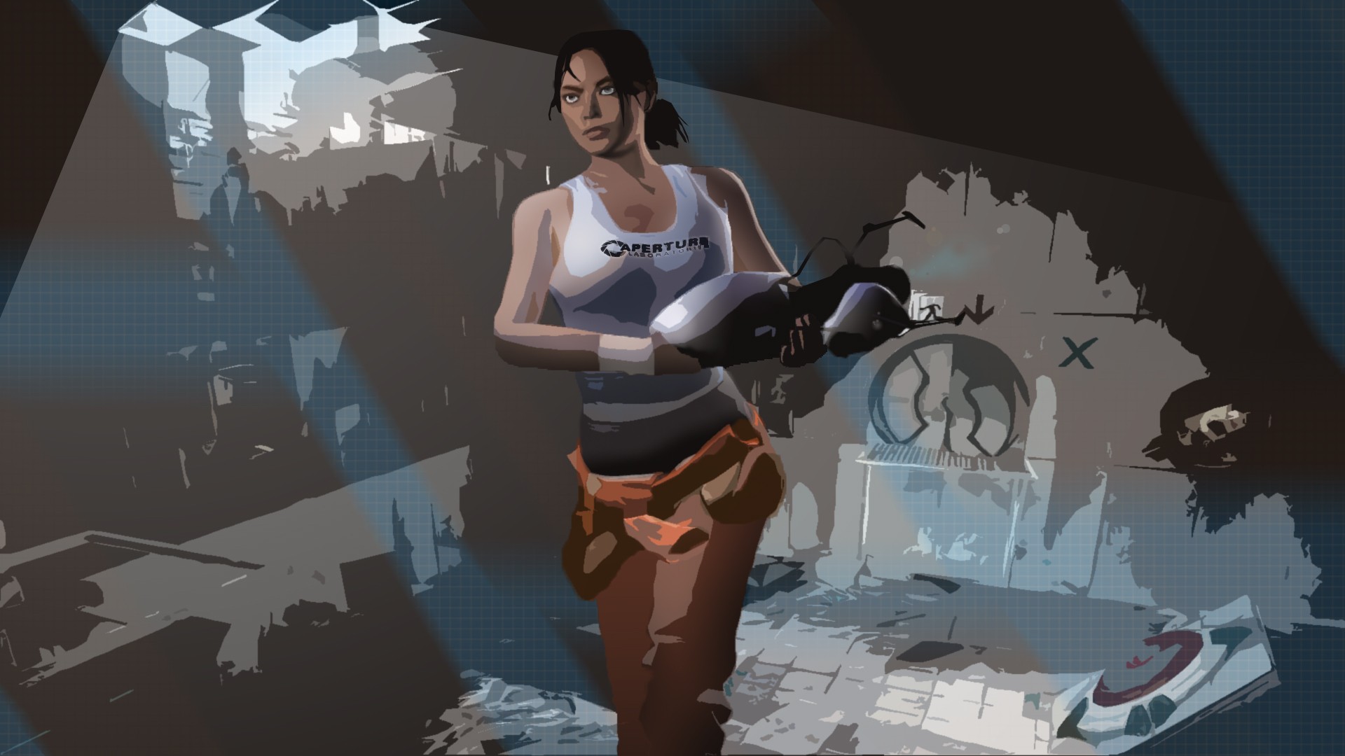 Gordon Freeman in Aperture lab