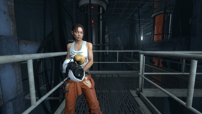 Gordon Freeman in Aperture lab