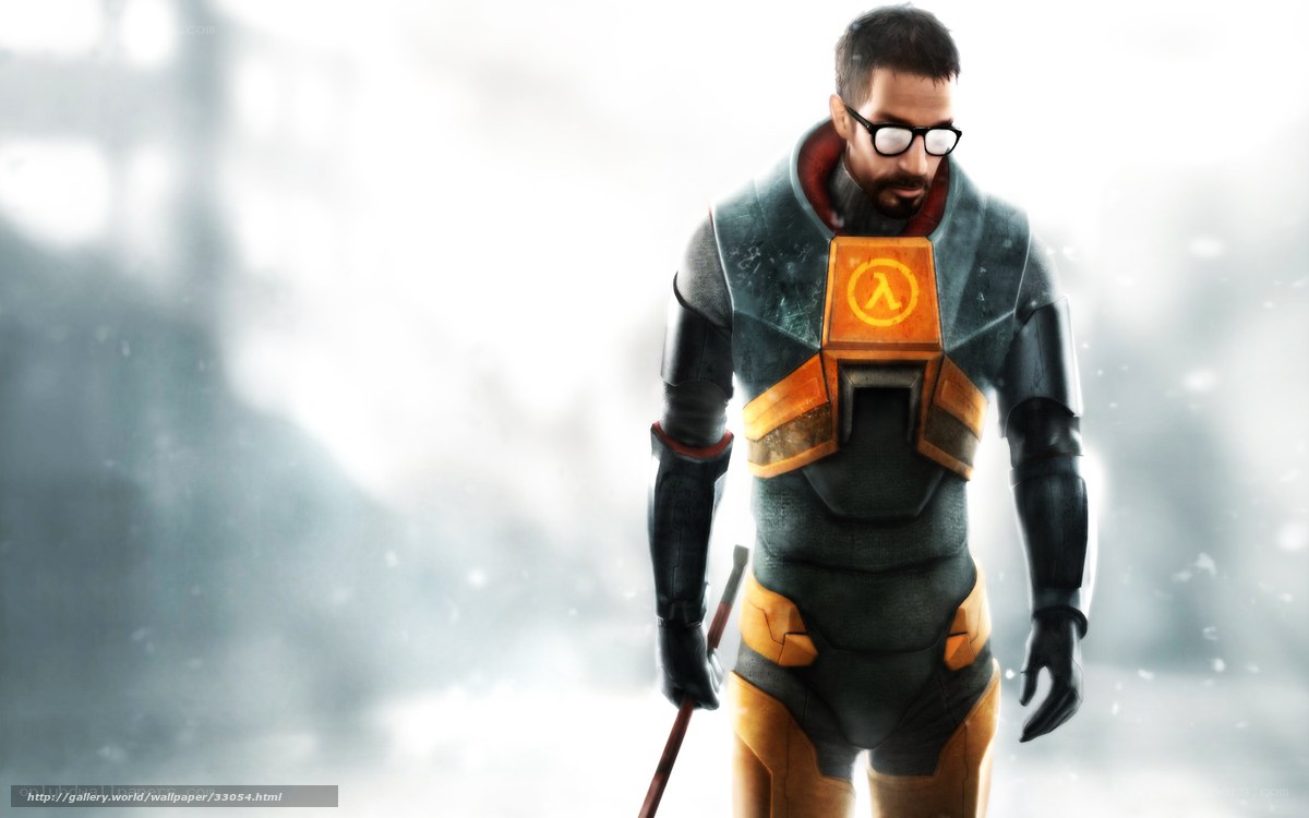 Gordon Freeman in snowstorm