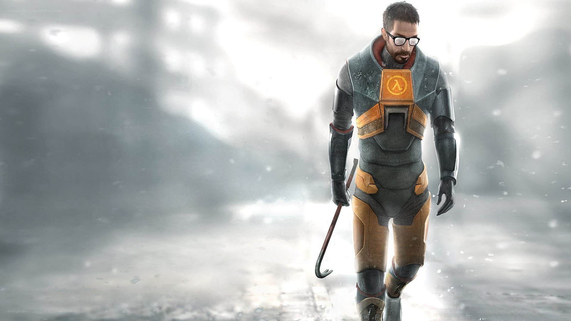 Gordon Freeman in the snow