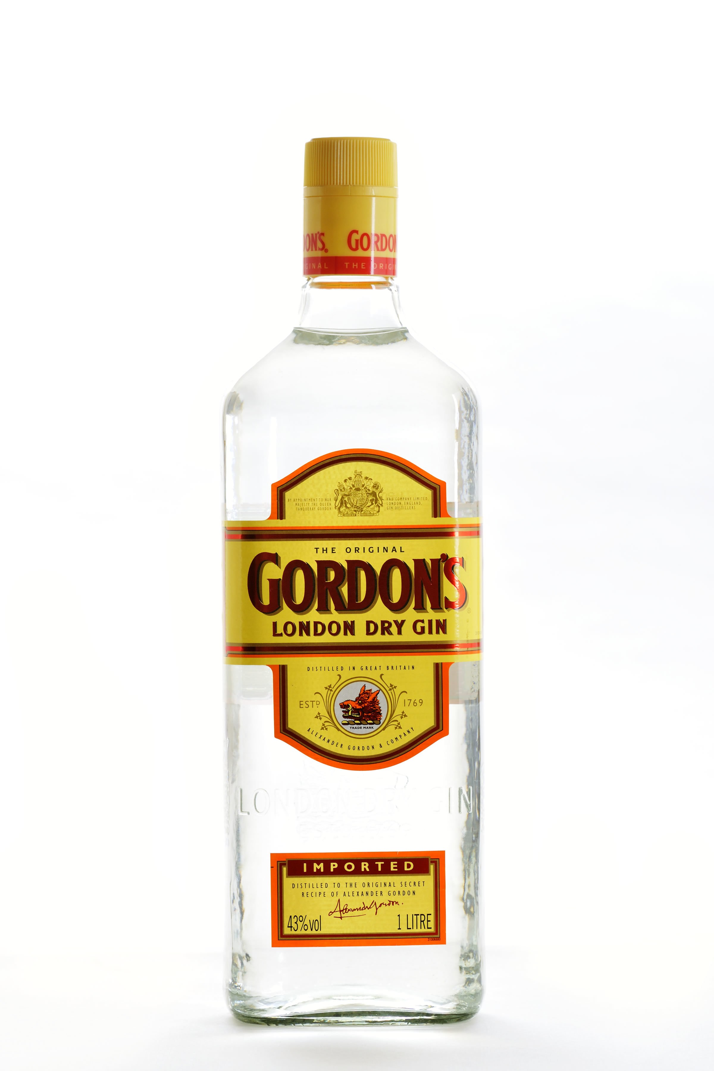 Gordon's London Dry Gin bottle