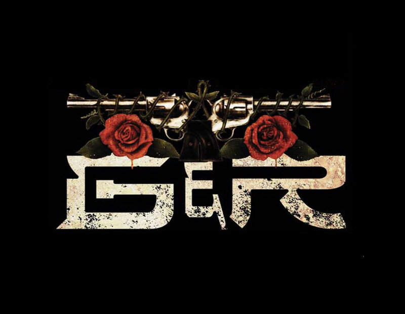 Gore logo with roses and guns