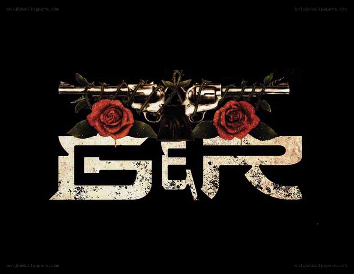 Gore logo with roses and guns