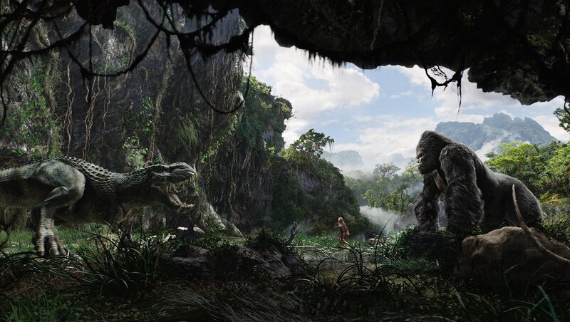 Gorilla and Dinosaur