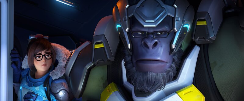 Gorilla and Girl in Cockpit