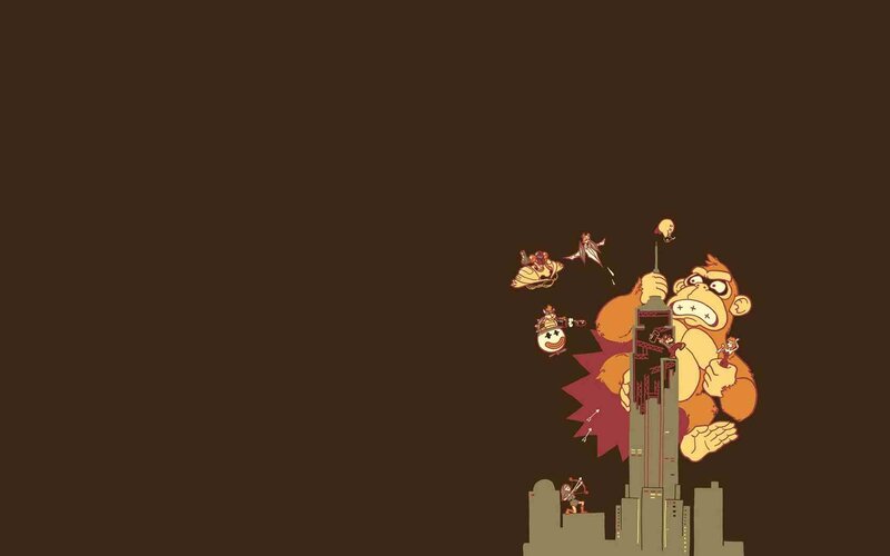 Gorilla Attacking City