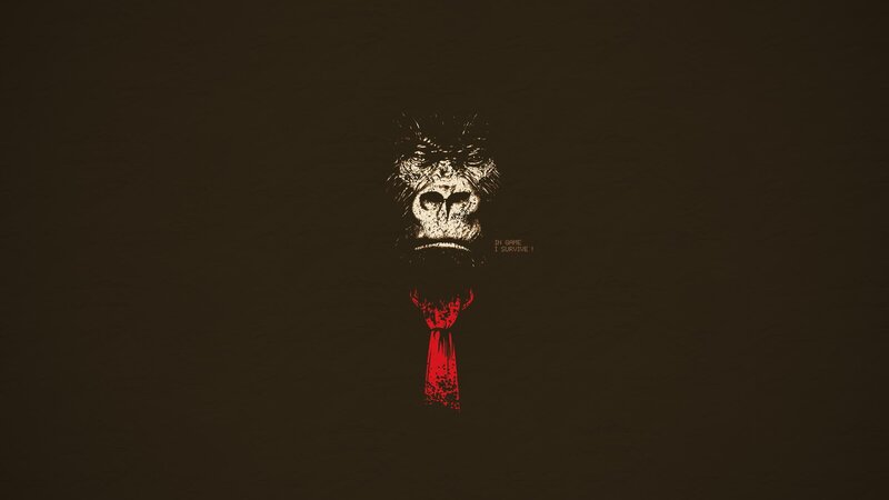 Gorilla Wearing Tie