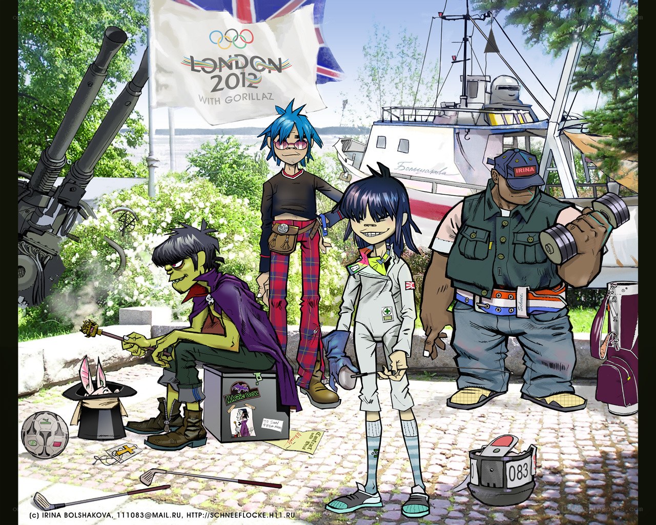Gorillaz at London 2012