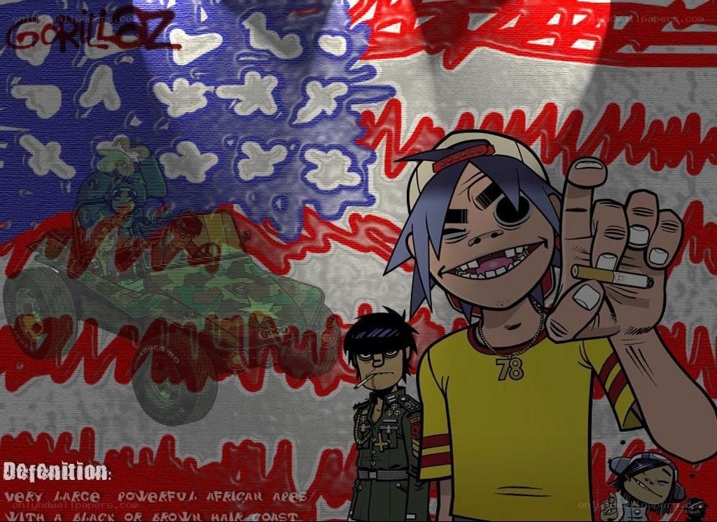 Gorillaz band art