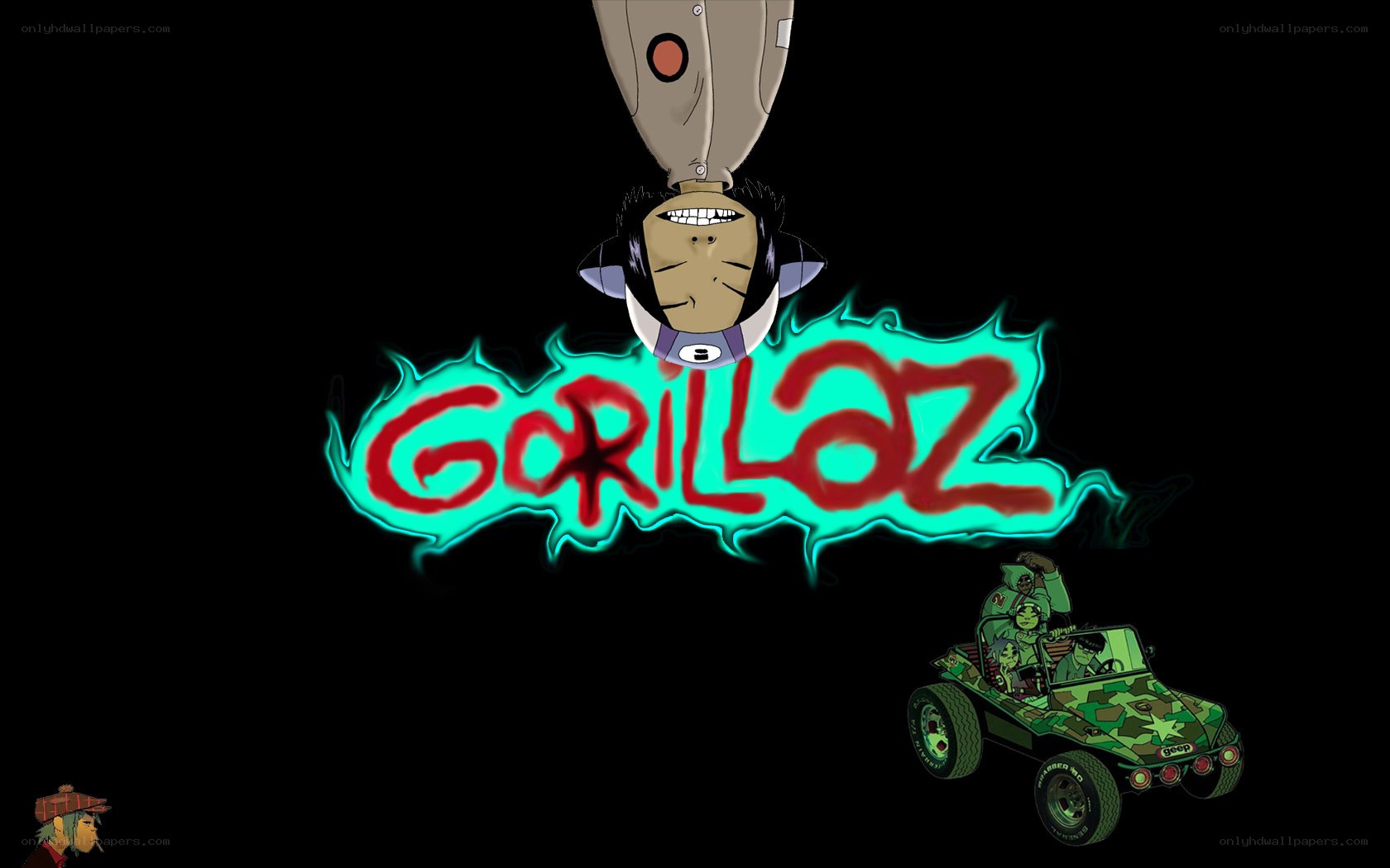 Gorillaz band logo art