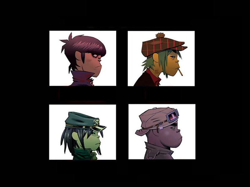 Gorillaz band members portraits