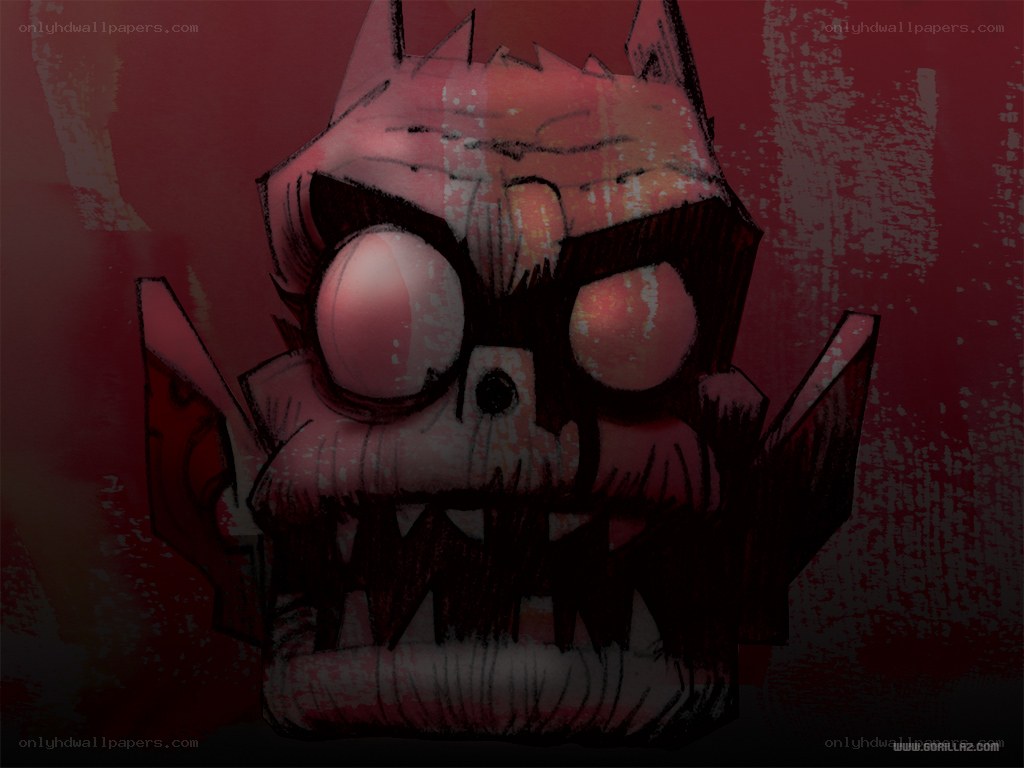 Gorillaz character illustration